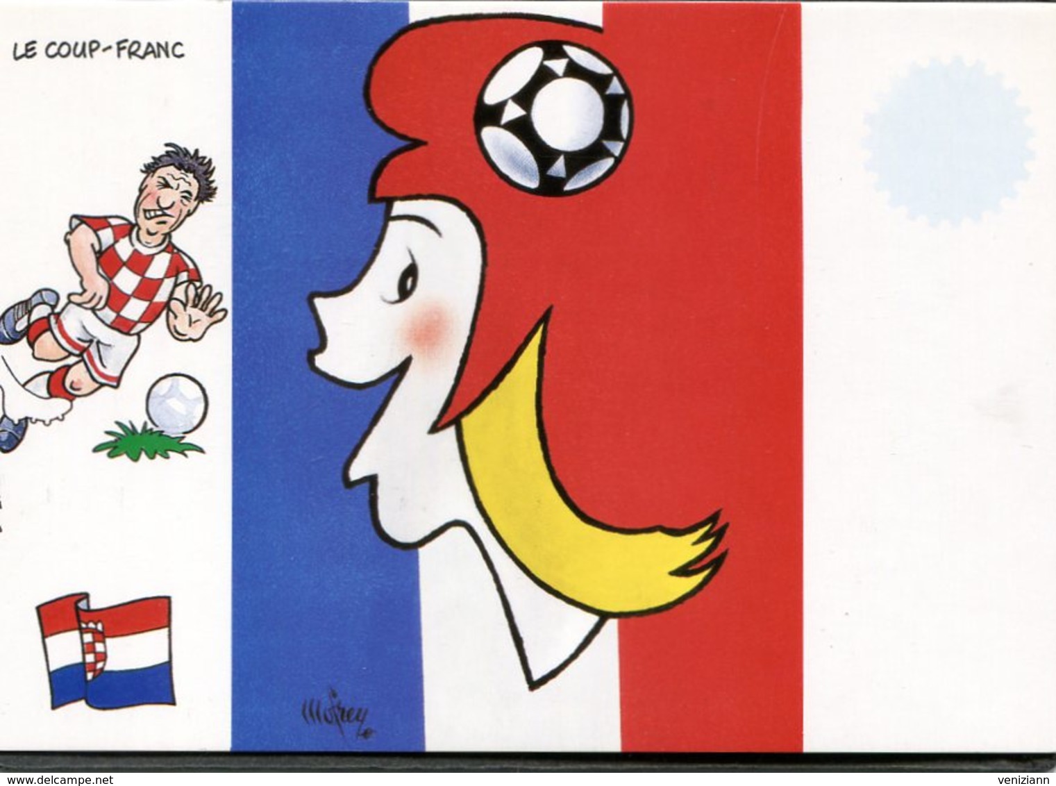 CPM - MONDIAL FRANCE 1998 - CROATIE - Le Coup Franc - Football