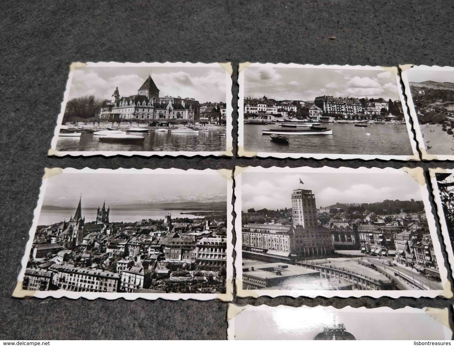 ANTIQUE LOT X 10 SMALL PHOTOS SWITZERLAND - LAUSANNE VIEWS - 35mm -16mm - 9,5+8+S8mm Film Rolls