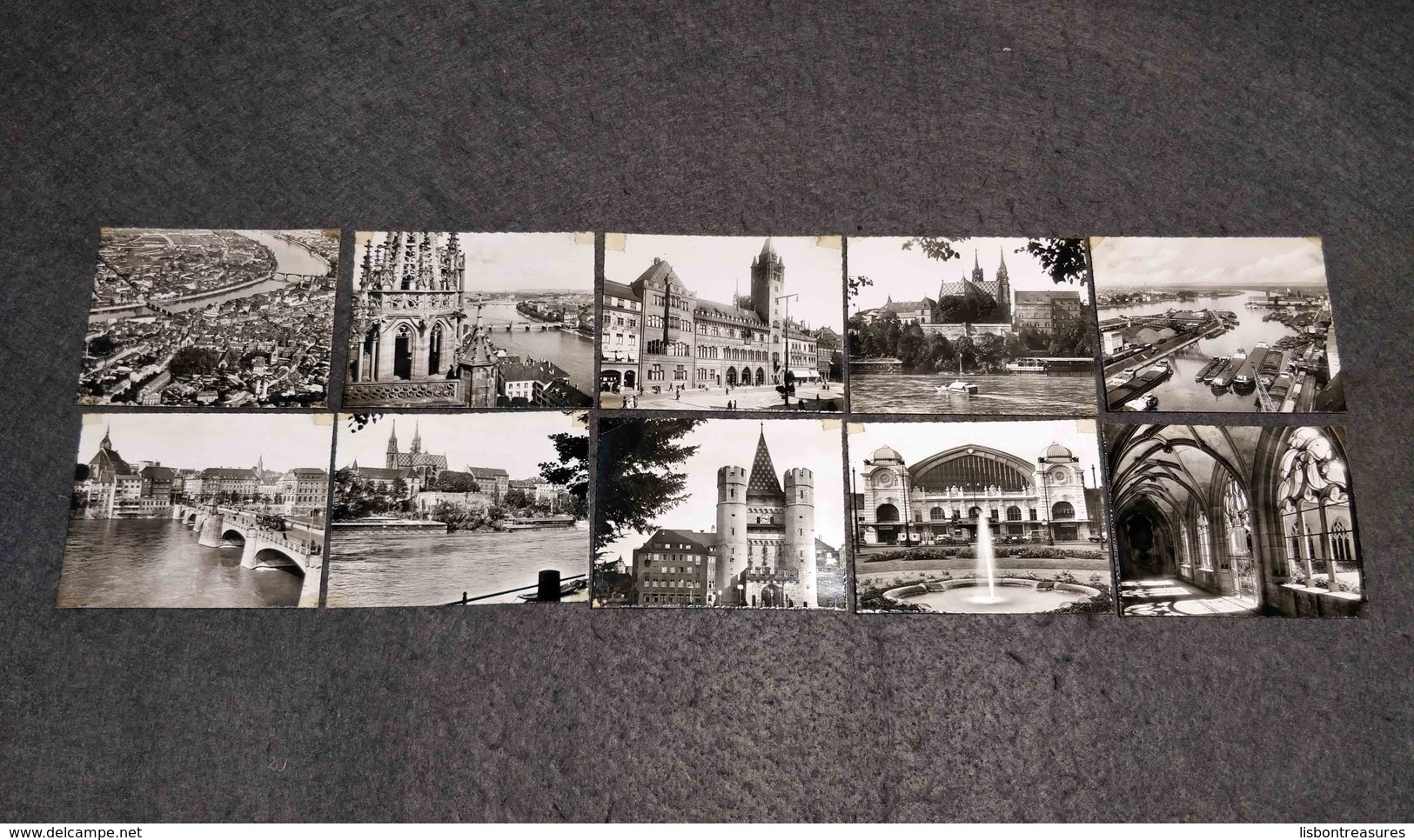 ANTIQUE LOT X 10 SMALL PHOTOS SWITZERLAND - BASEL VIEWS - 35mm -16mm - 9,5+8+S8mm Film Rolls