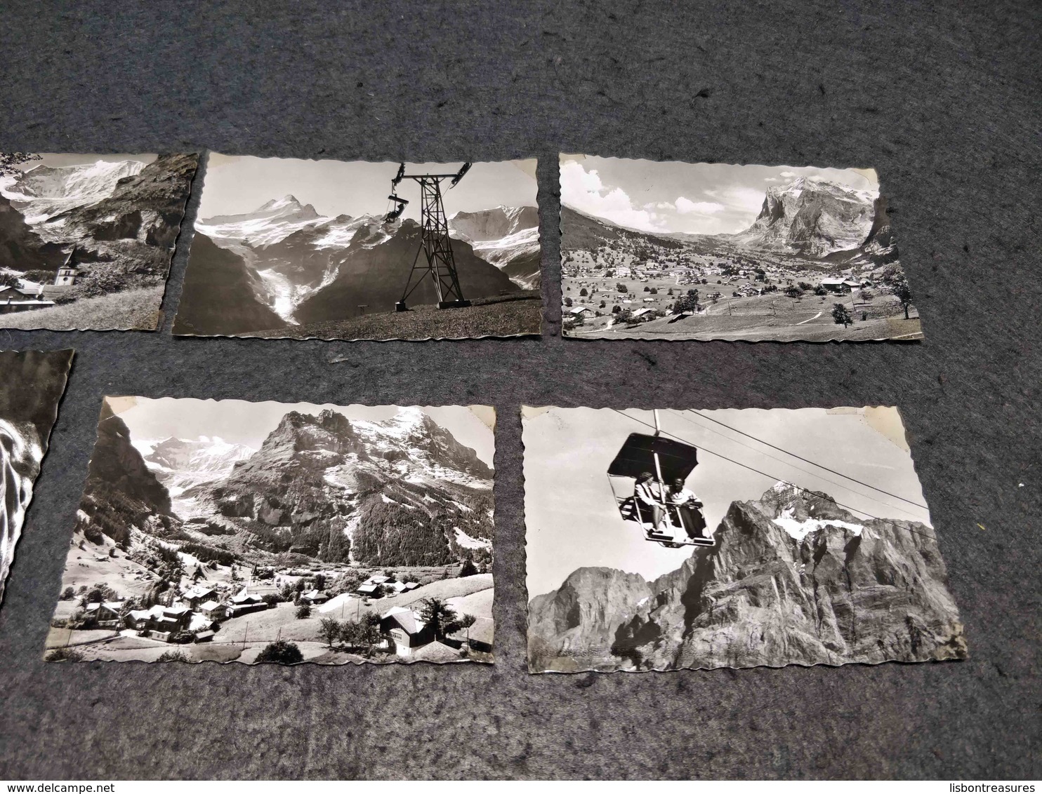 ANTIQUE LOT X 10 SMALL PHOTOS SWITZERLAND - GRINDELWALD VIEWS - Filme: 35mm - 16mm - 9,5+8+S8mm