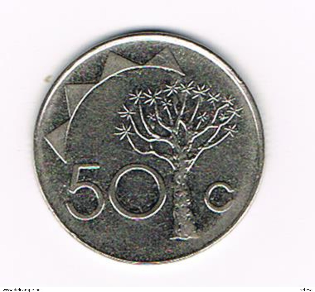 &  NAMIBIA  50 CENTS   1991 - Namibie