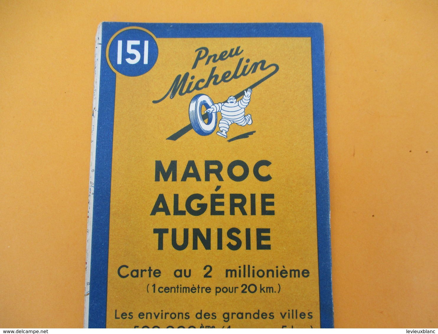 Carte Pneu Michelin/Maroc Algérie Tunisie/Carte Au 2 Millionième/ N°151/Schneider Et Mary/Levallois/1942        PGC192 - Cartes Routières