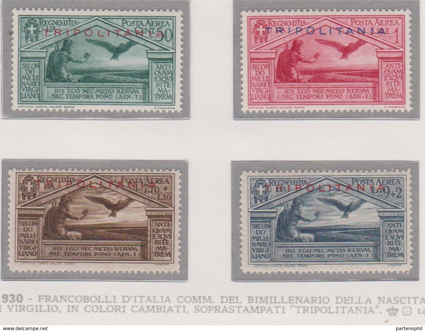 Tripolitania 1930 Virgilio 78/86+P.A.4  MH - Tripolitania