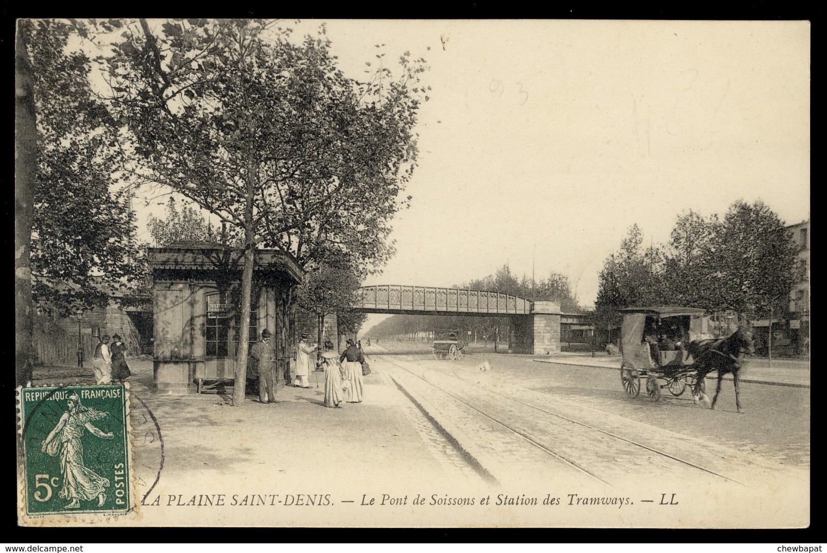 La Plaine Saint-Denis - Le Pont De Soissons Et Station Des Tramways - Autres & Non Classés