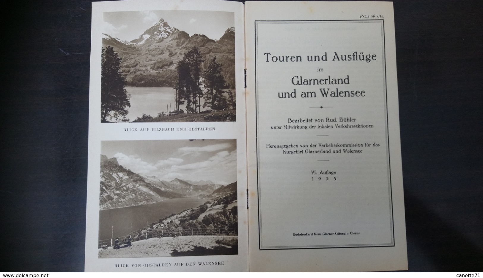 Glarnerland & Walensee Touren Und Ausfluge Schweiz - Dépliants Touristiques