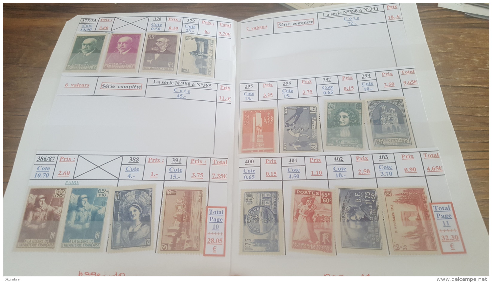 LOT 405844 TIMBRE DE FRANCE NEUF* VALEUR 650 EUROS - Verzamelingen