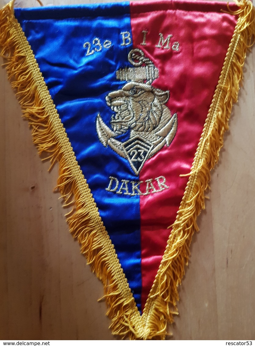 Rare Fanion 23 ème BIMA à Dakar - Drapeaux