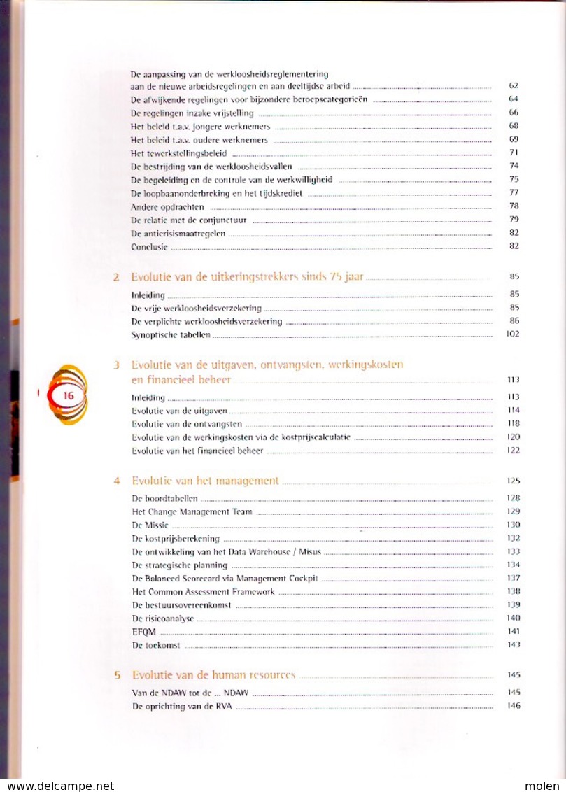 75 Jaar RVA 1935-2010 Een Blik Op Verleden, Heden En Toekomst 398blz Vakbond ACV ABVV VDAB Heemkunde Geschiedenis Z655 - Histoire