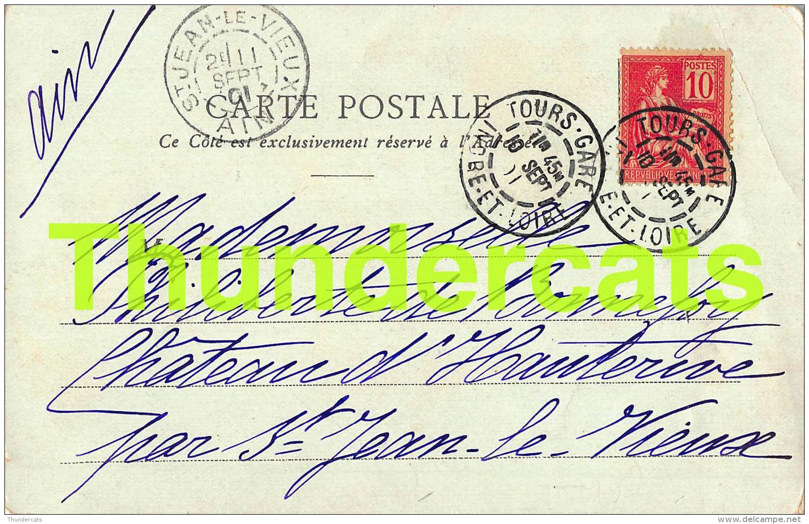 CPA LA POSTE A LA GUYANE FRANCAISE K F EDITEURS PARIS KUNZLI ( PLI - CREASE ) - Poste & Facteurs