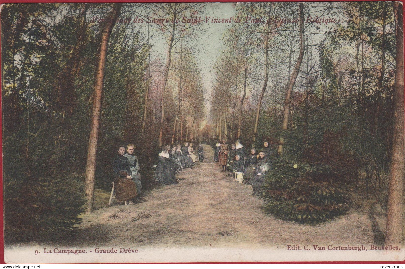 DEINZE Pensionat Des Soeurs Saint Vincent De Paul - La Campagne - Grande Drève 1907 Ingekleurd (In Zeer Goede Staat) - Deinze