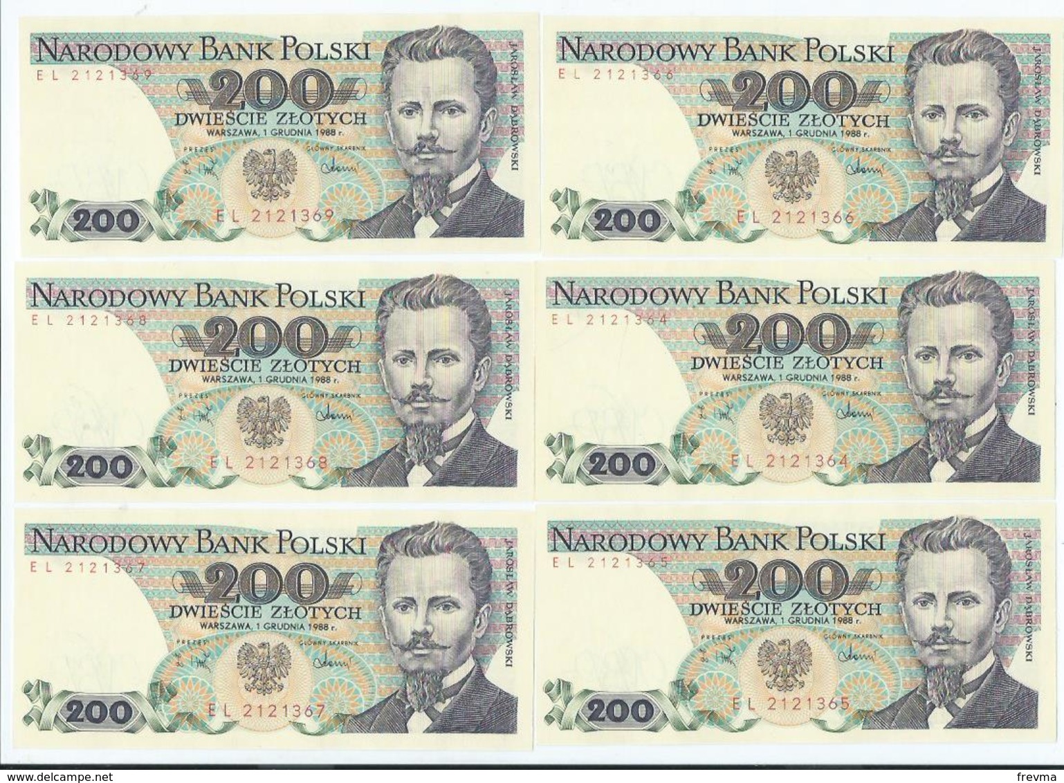 Billet Neuf De Banque De 200 Zlotych 1975-1988 - Polen