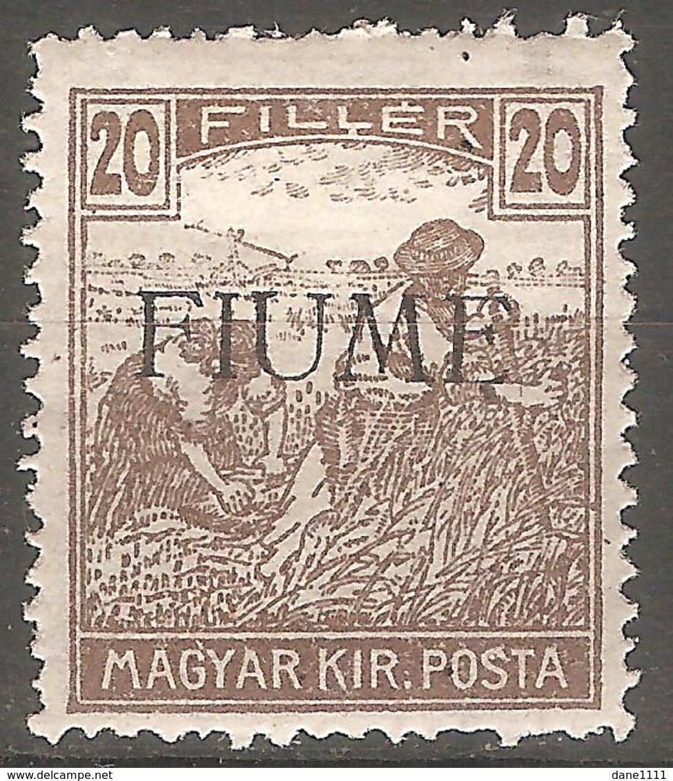 1918 - FIUME Zetelice 20 Fil MH - Croazia