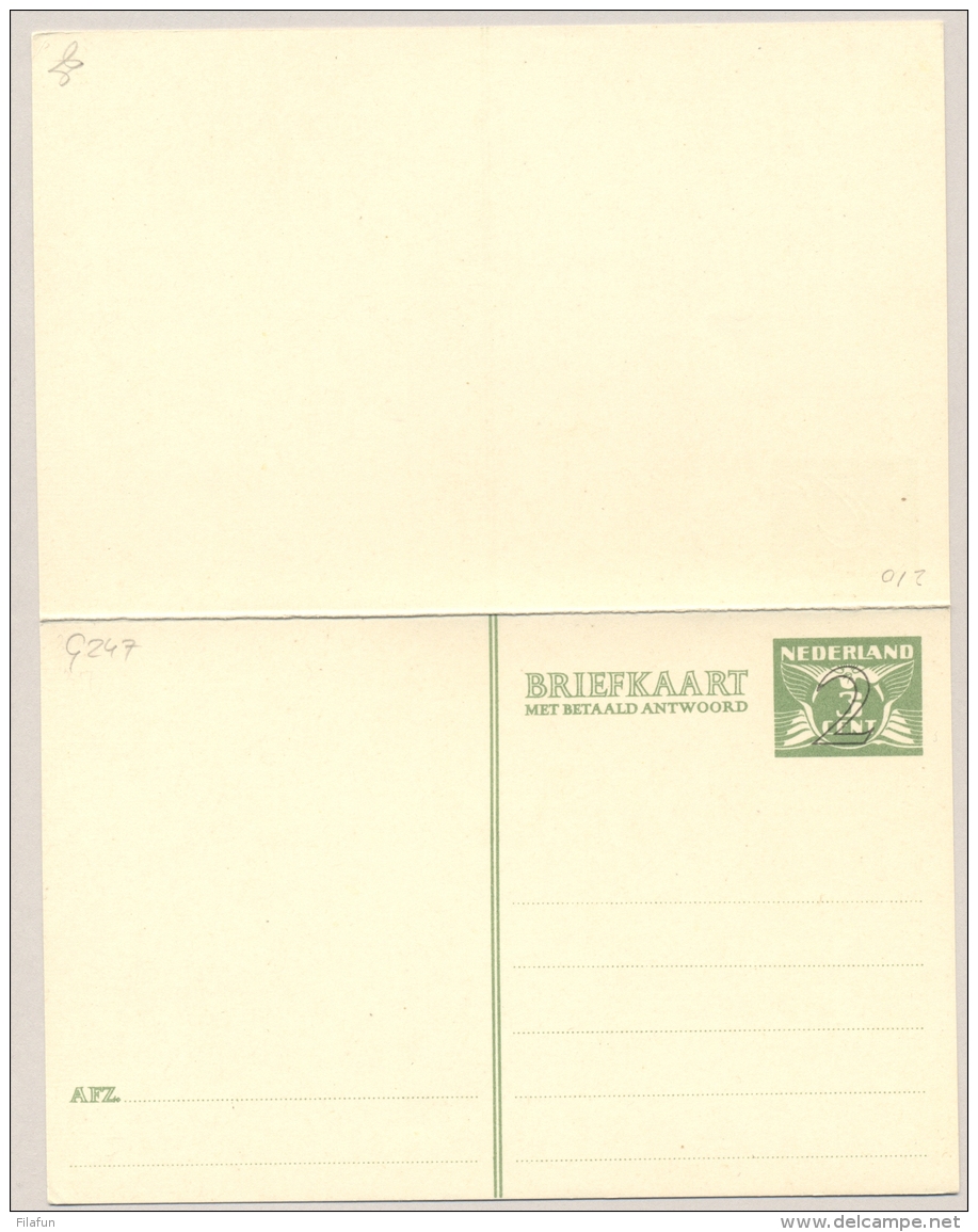 Nederland - 1938 - 2+2 Cent Op 3+3 Cent Lebeau, Briefkaart G247 - Ongebruikt - Postwaardestukken