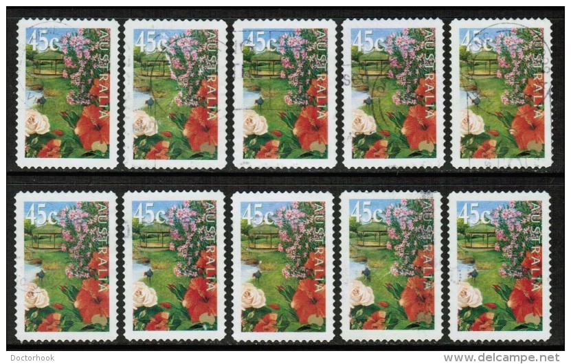 AUSTRALIA  Scott # 1819 USED WHOLESALE LOT OF 10 (WH-173) - Vrac (max 999 Timbres)