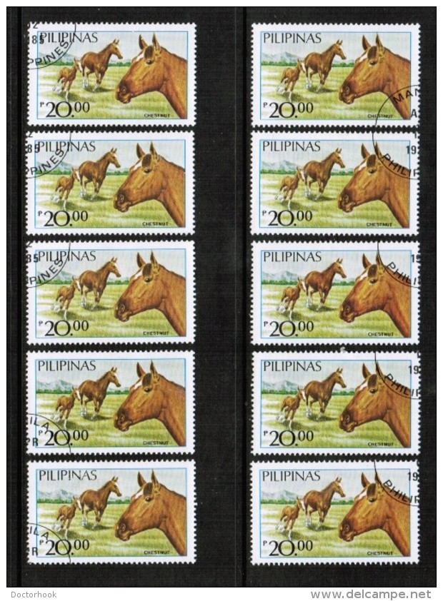 PHILIPPINES  Scott # 1747F  USED WHOLESALE LOT OF 10 (WH-177) - Vrac (max 999 Timbres)