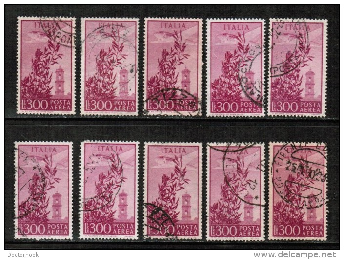 ITALY  Scott # C 124 USED WHOLESALE LOT OF 10 (WH-183) - Vrac (max 999 Timbres)