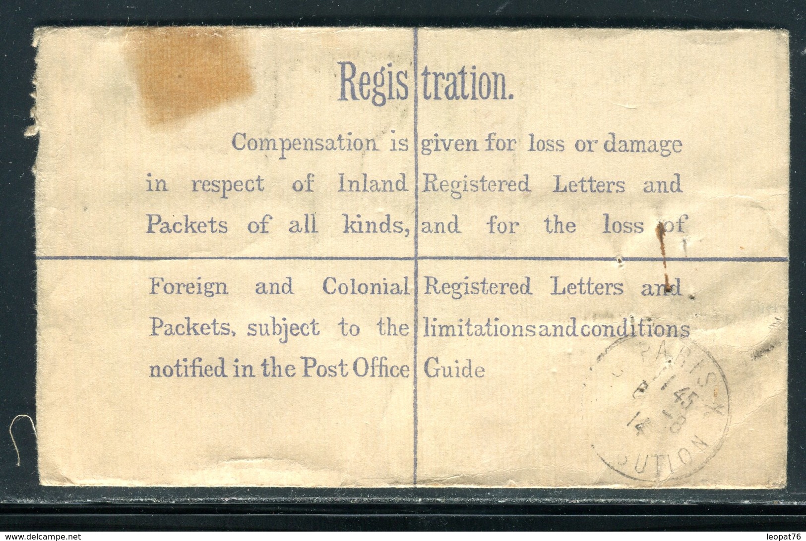 Royaume Uni - Entier Postal + Complément De Londres En Recommandé En 1914 Pour La France - Entiers Postaux