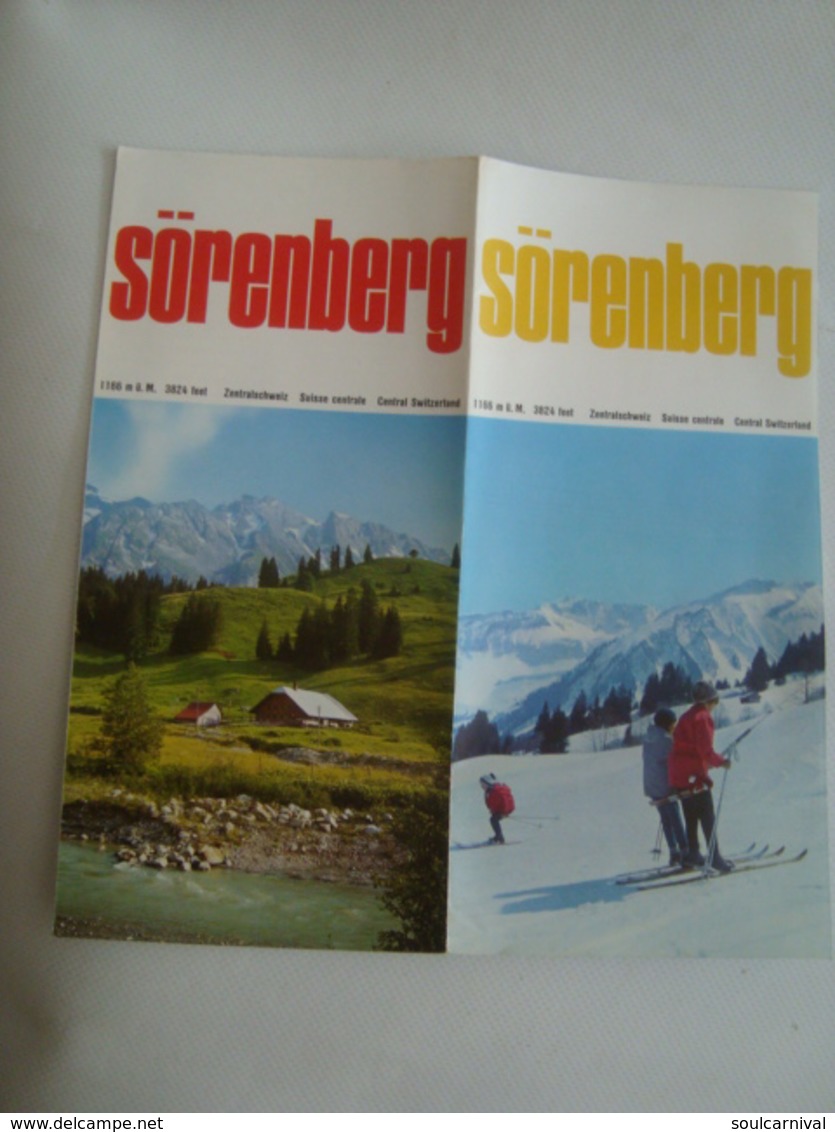 SÖRENBERG. ZENTRALSCHWEIZ. SUISSE CENTRALE. CENTRAL SWITZERLAND - SCHWEIZ, 1965 APROX. - Dépliants Touristiques