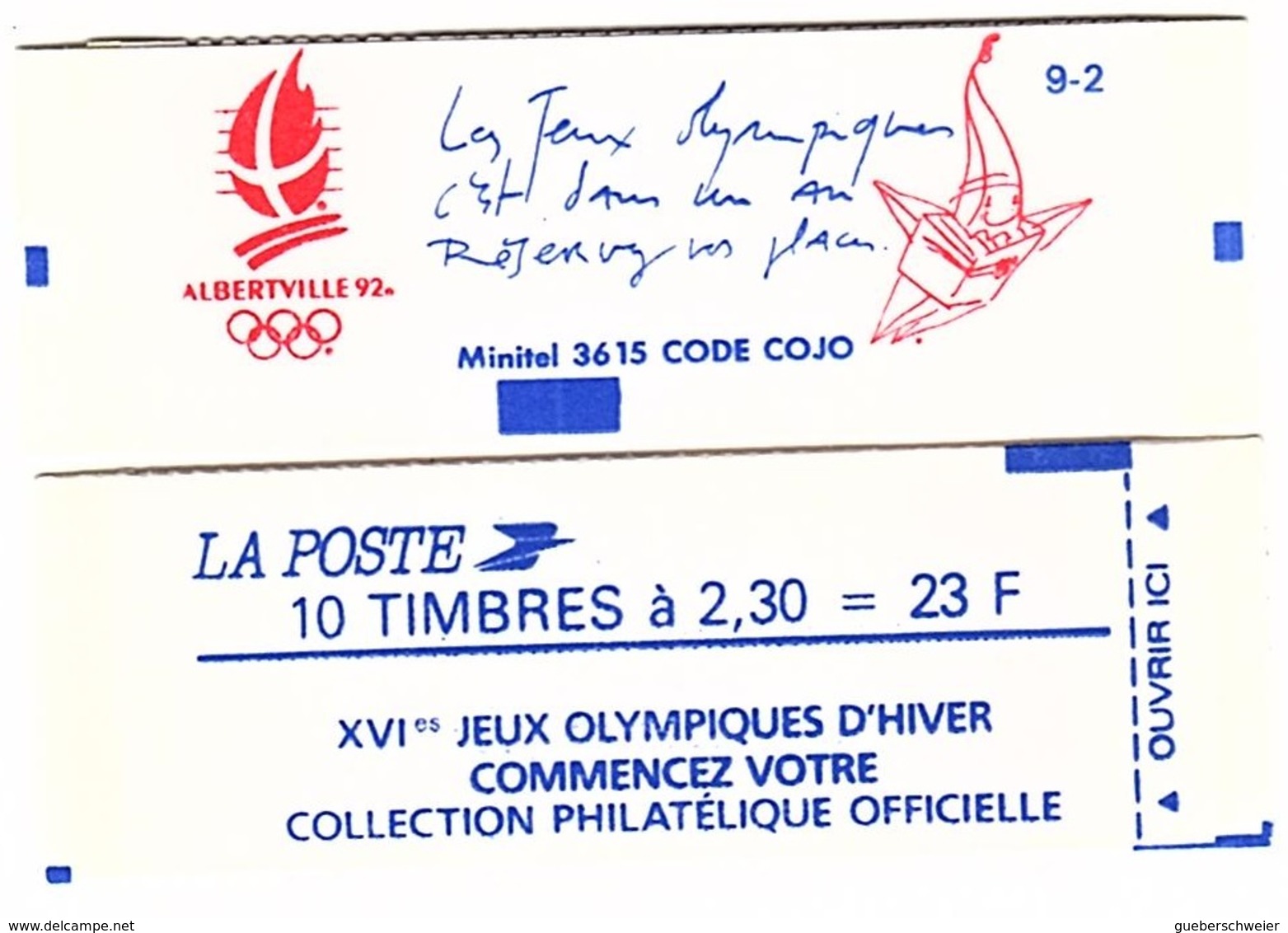 C 49 - FRANCE Carnet N° 2614 C10 Jeux Olympiques D'Hiver - Autres & Non Classés