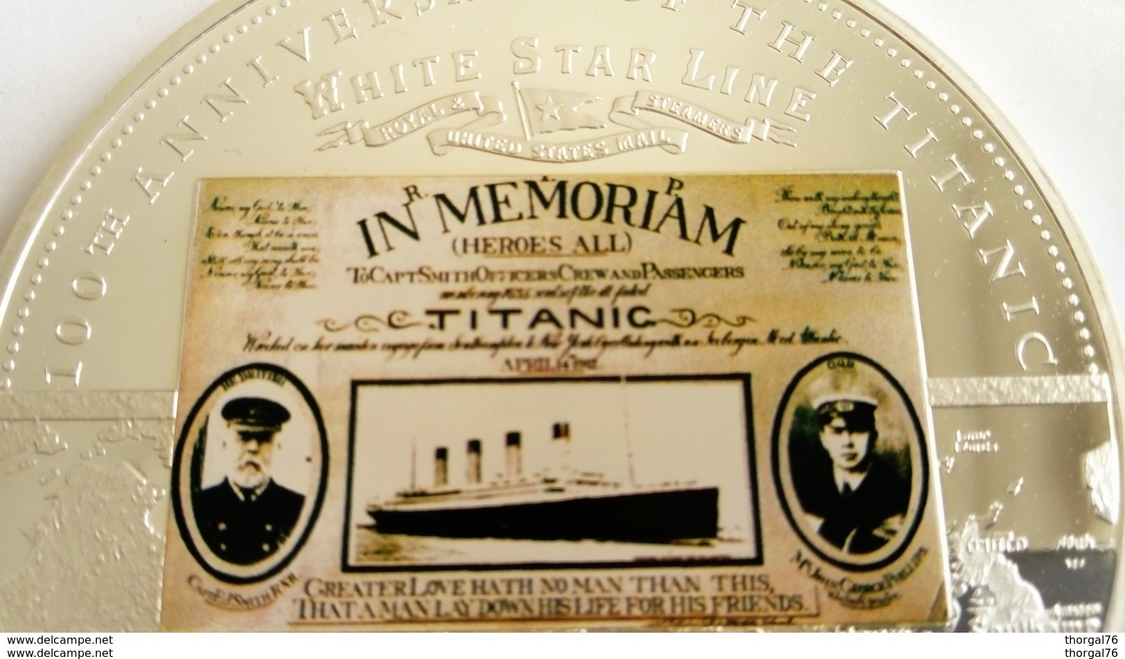 TITANIC 1912- 2012 MEDAILLE COMMEMORATIVE DU NAUFRAGE DU PAQUEBOT TITANIC - Autres & Non Classés