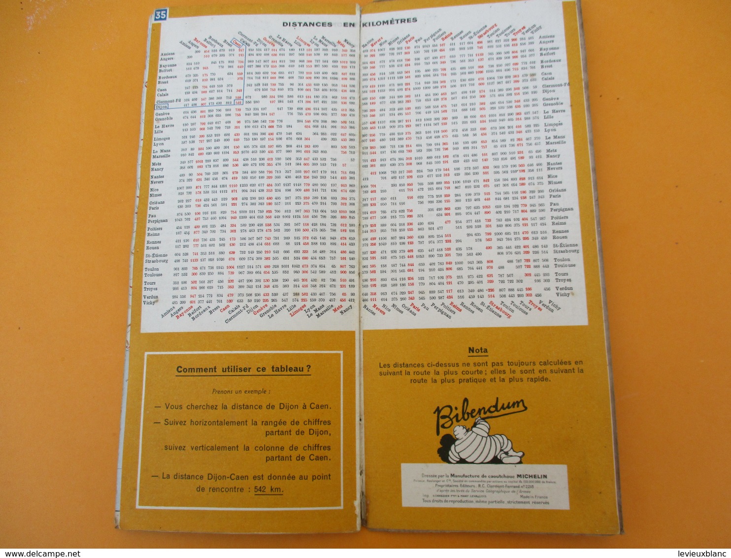 Pneu Michelin / Atlas des routes de FRANCE/Service du Tourisme/40 pages compris couverture/Schneider et Mary/1942 PGC198