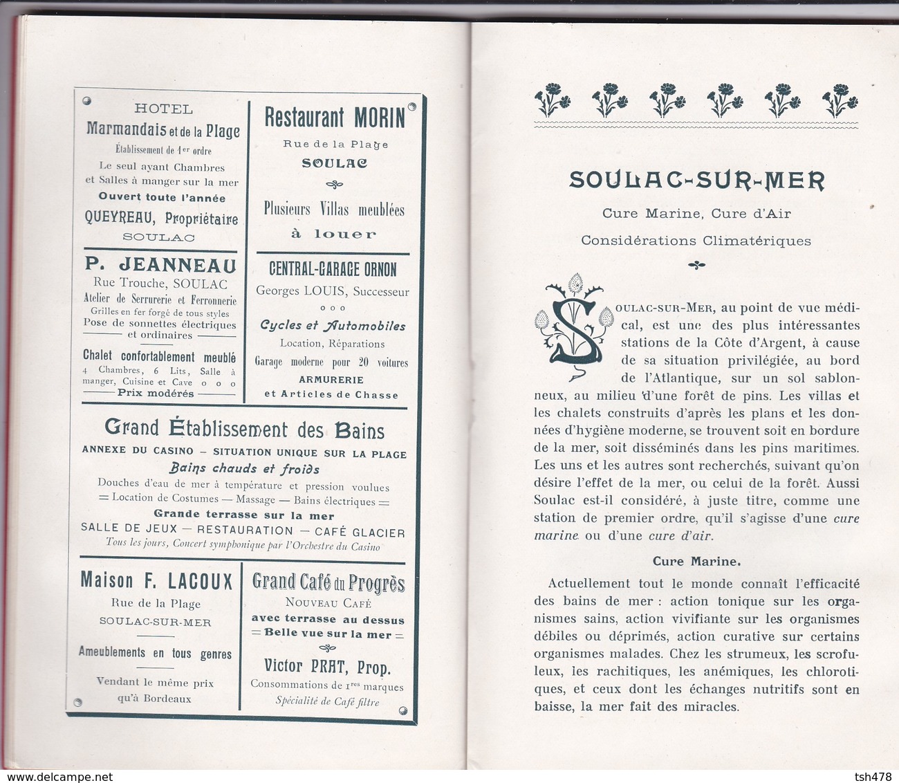 33---RARE---guide De SOULAC SUR MER--syndicat D'initiatives De Soulac Sur Mer--voir 9 Scans - Tourisme