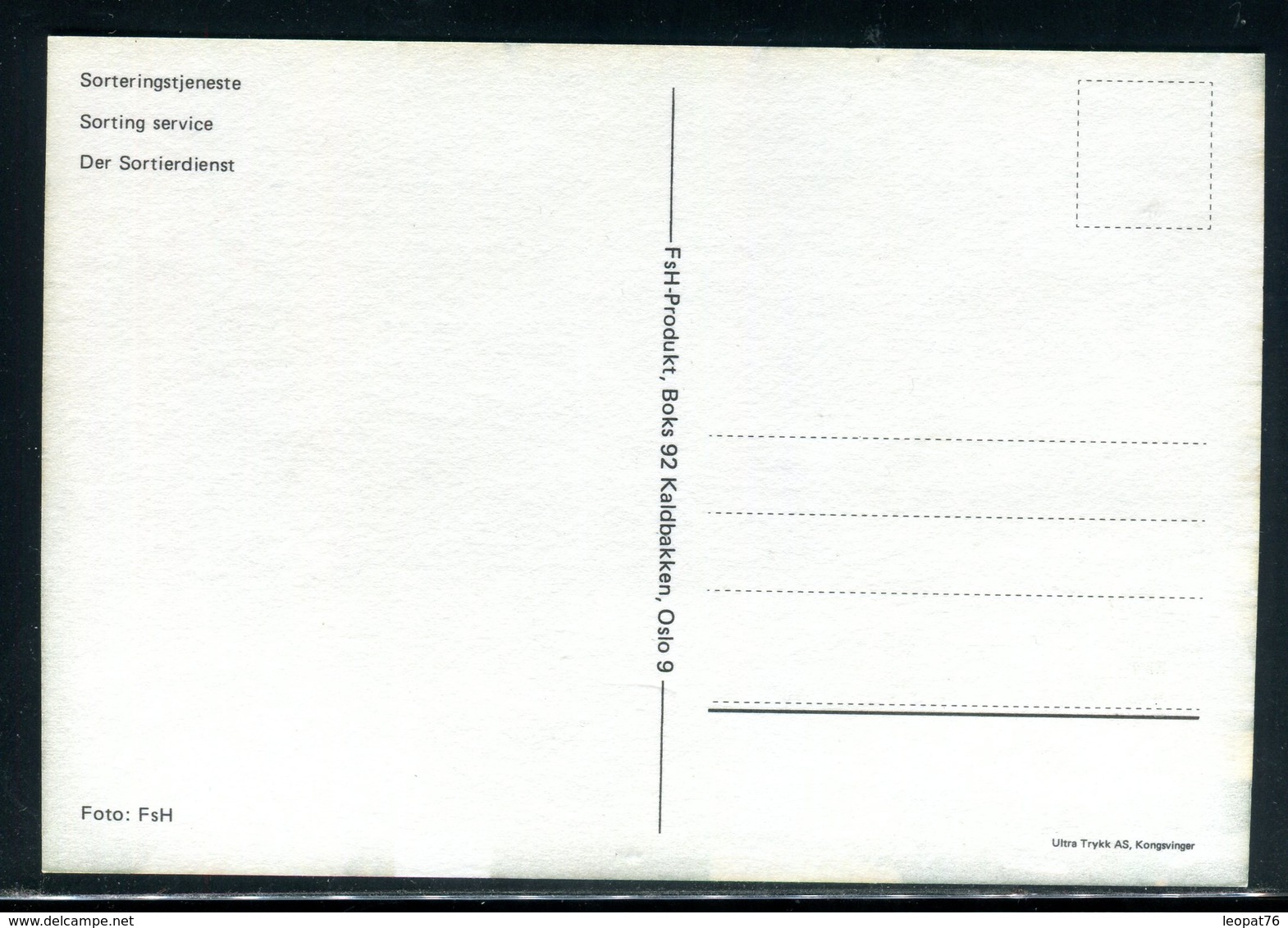 Norvège - Carte Maximum 1984 - Tri Du Courrier - Cartoline Maximum