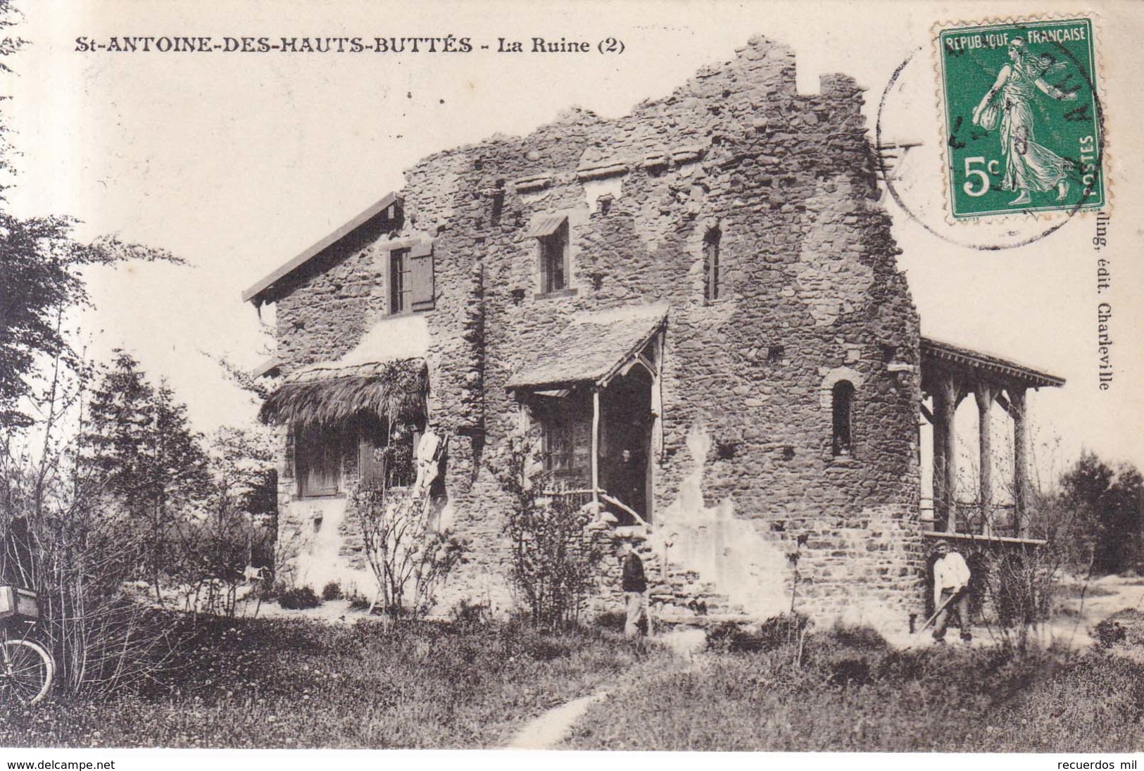 St Antoine Des Hauts Buttes La Ruine 1912 - Montherme