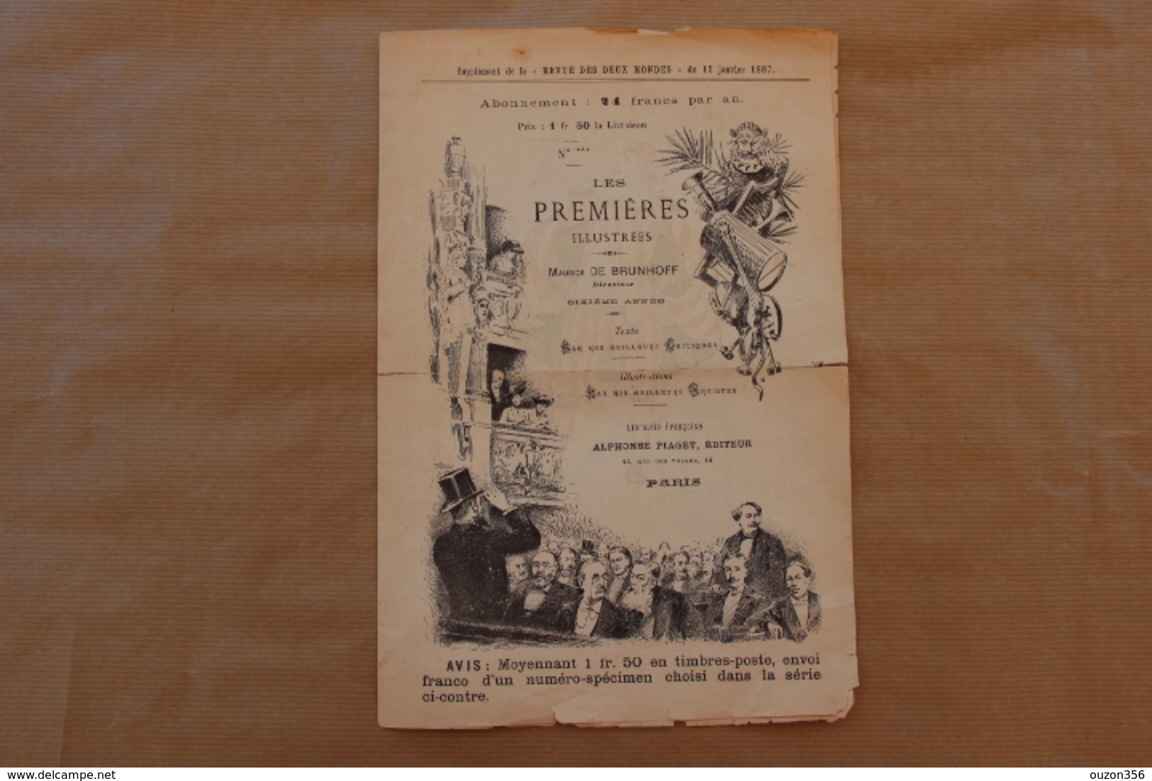 Pages Spécimen, Les Premières Illustrées, 6ème Année,  Suppl.Revue Des Deux-Mondes 15 Janvier 1887 - Collections