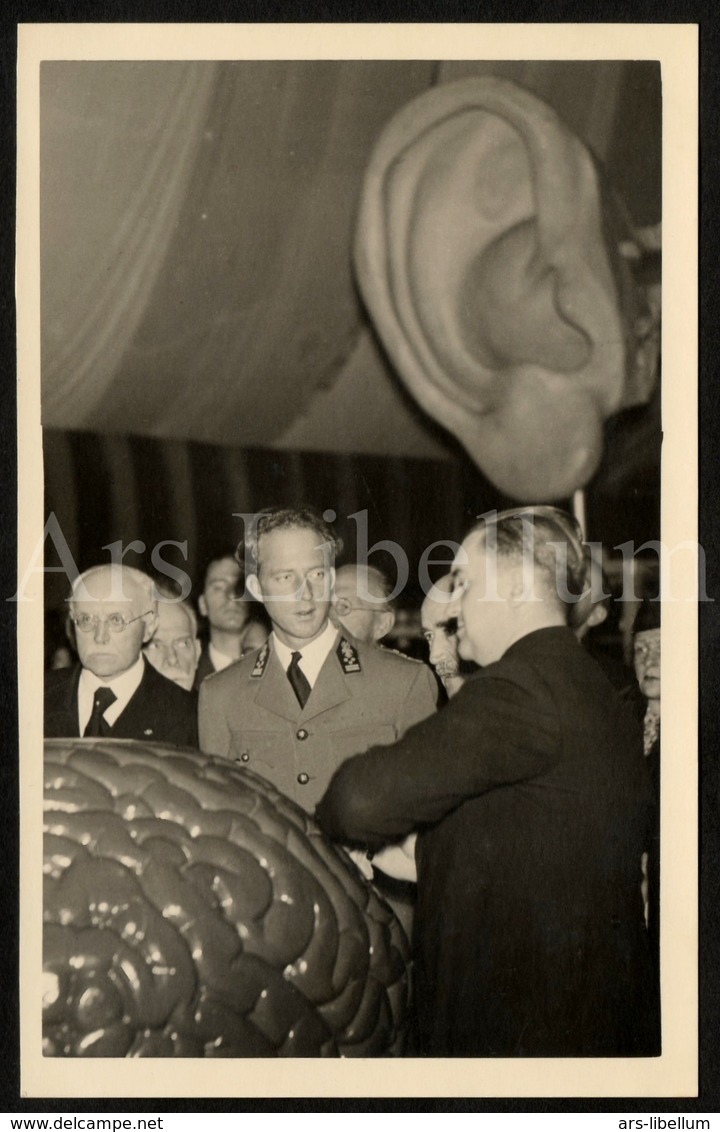 Photo Postcard / ROYALTY / Belgique / België / Roi Leopold III / Koning Leopold III / Expo De L'Homme / Palais D'Egmont - Beroemde Personen