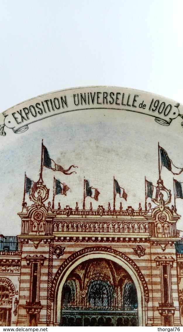 EXPOSITION UNIVERSELLE DE 1900 SUPERBE ASSIETTE D'EPOQUE - Lunéville (FRA)
