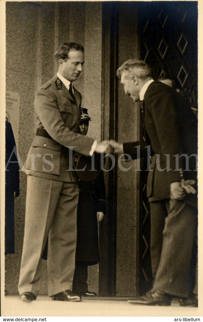 Photo Postcard / ROYALTY / Belgique / België / Roi Leopold III / Koning Leopold III / Musée Royal Des Arts Décoratifs - Musées