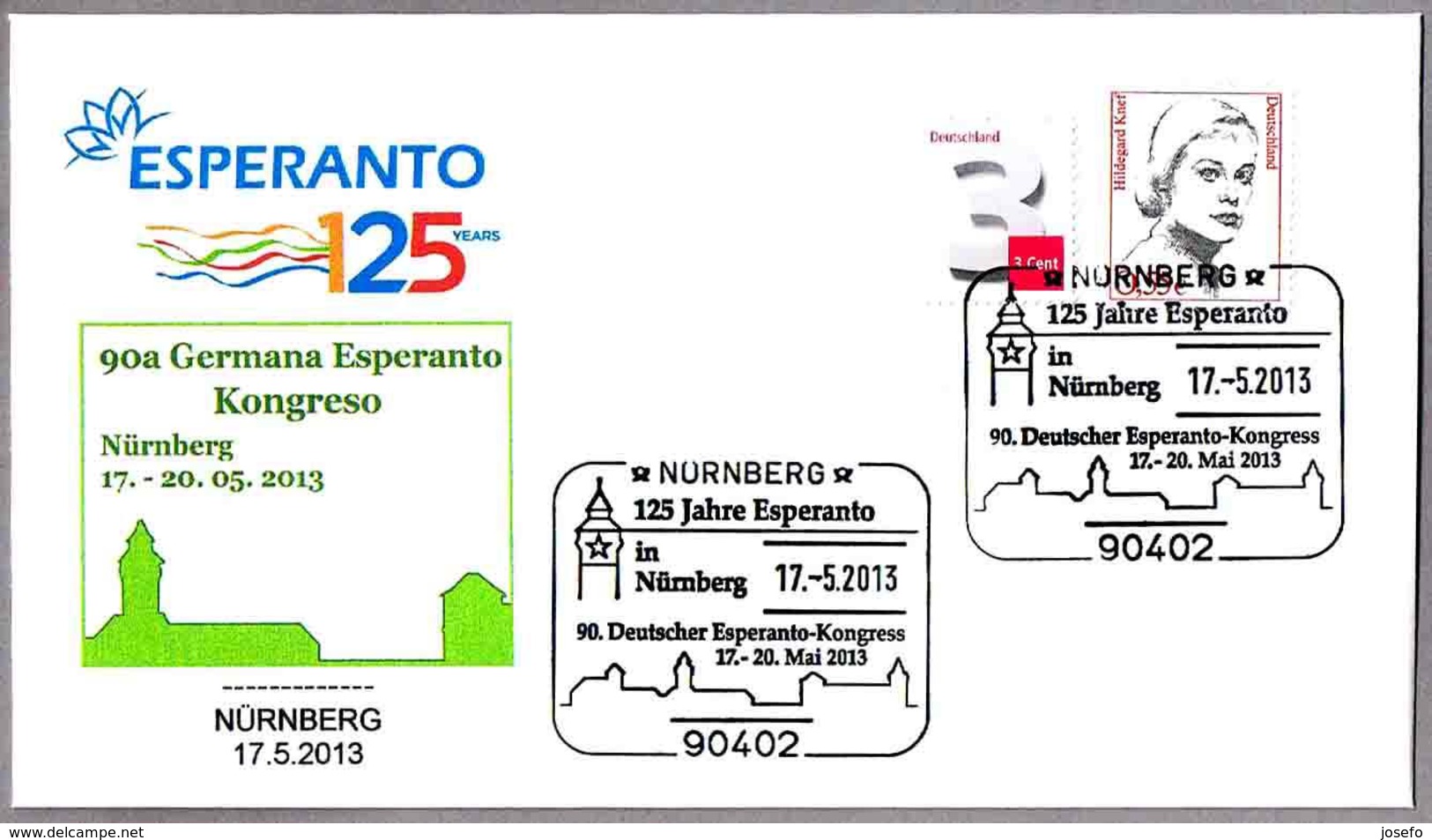 125 Años De ESPERANTO - 90 Congreso Aleman De Esperanto. Nurnberg 2013 - Esperánto