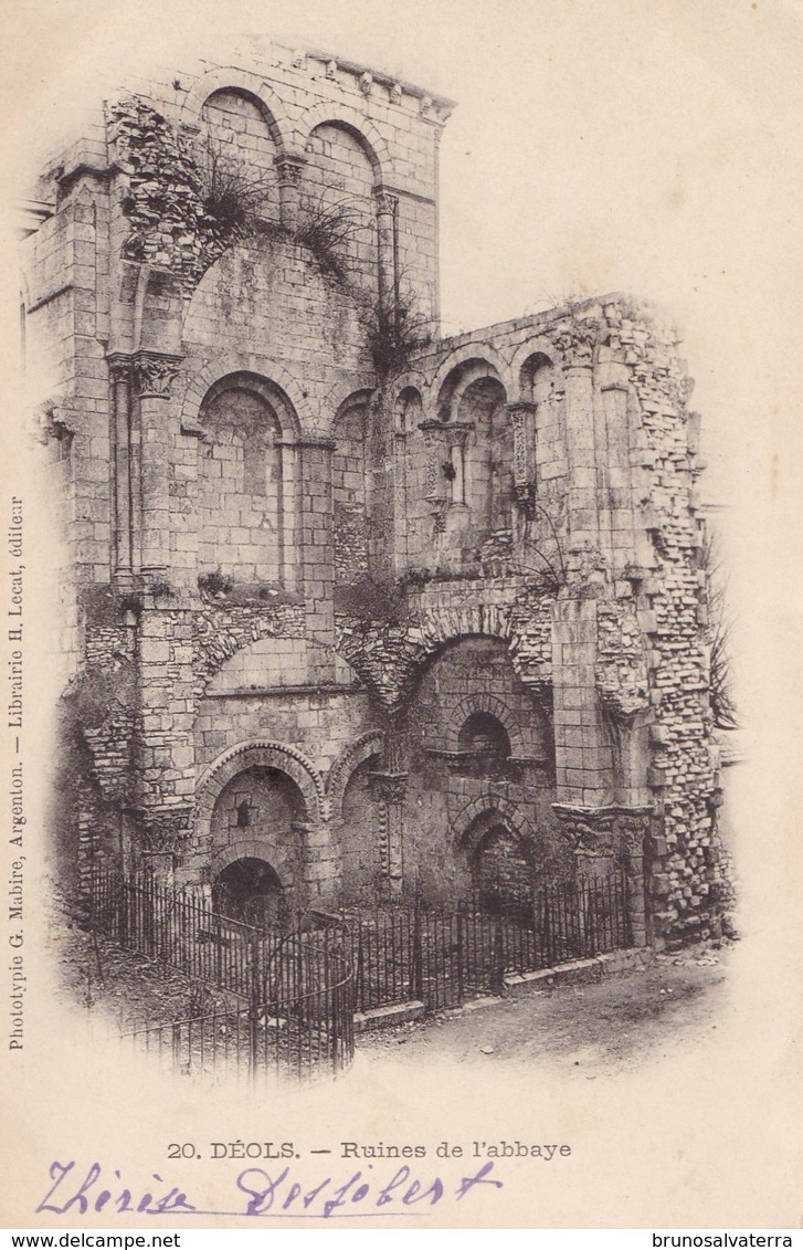 DEOLS - Ruines De L'abbaye - Autres & Non Classés