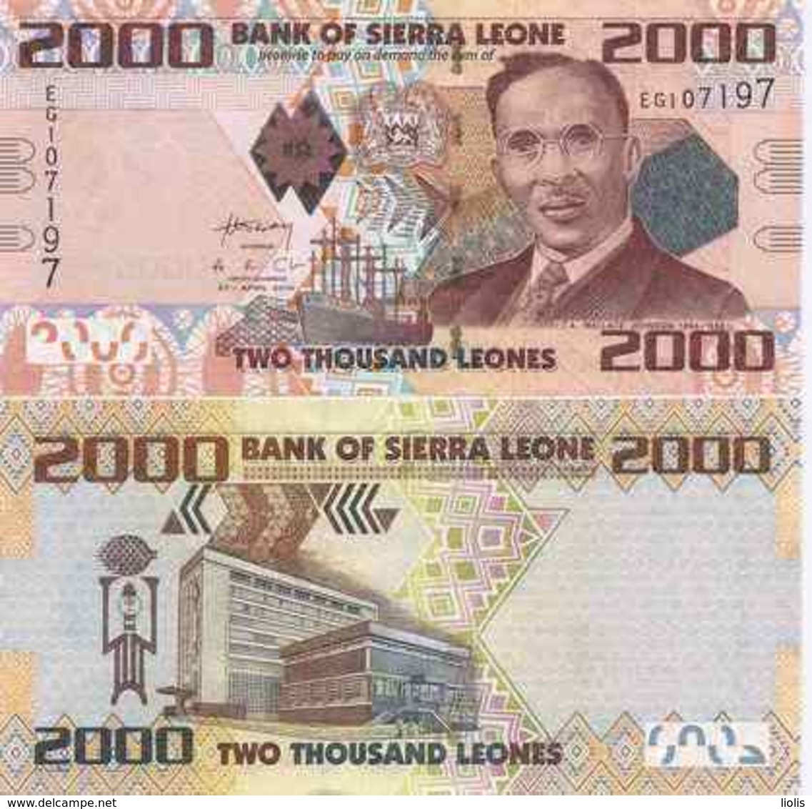 Sierra Leone  P-31  2000 Leones  2010  UNC - Sierra Leone