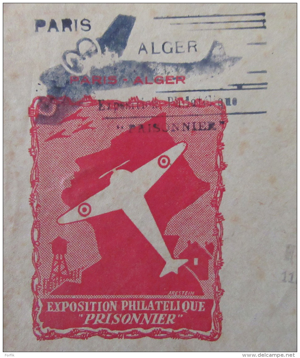 France - Carte "Exposition Philatélique "Prisonniers" + Timbres YT N°676 Et 713 - Le 18 Février 1946 - 1921-1960: Période Moderne