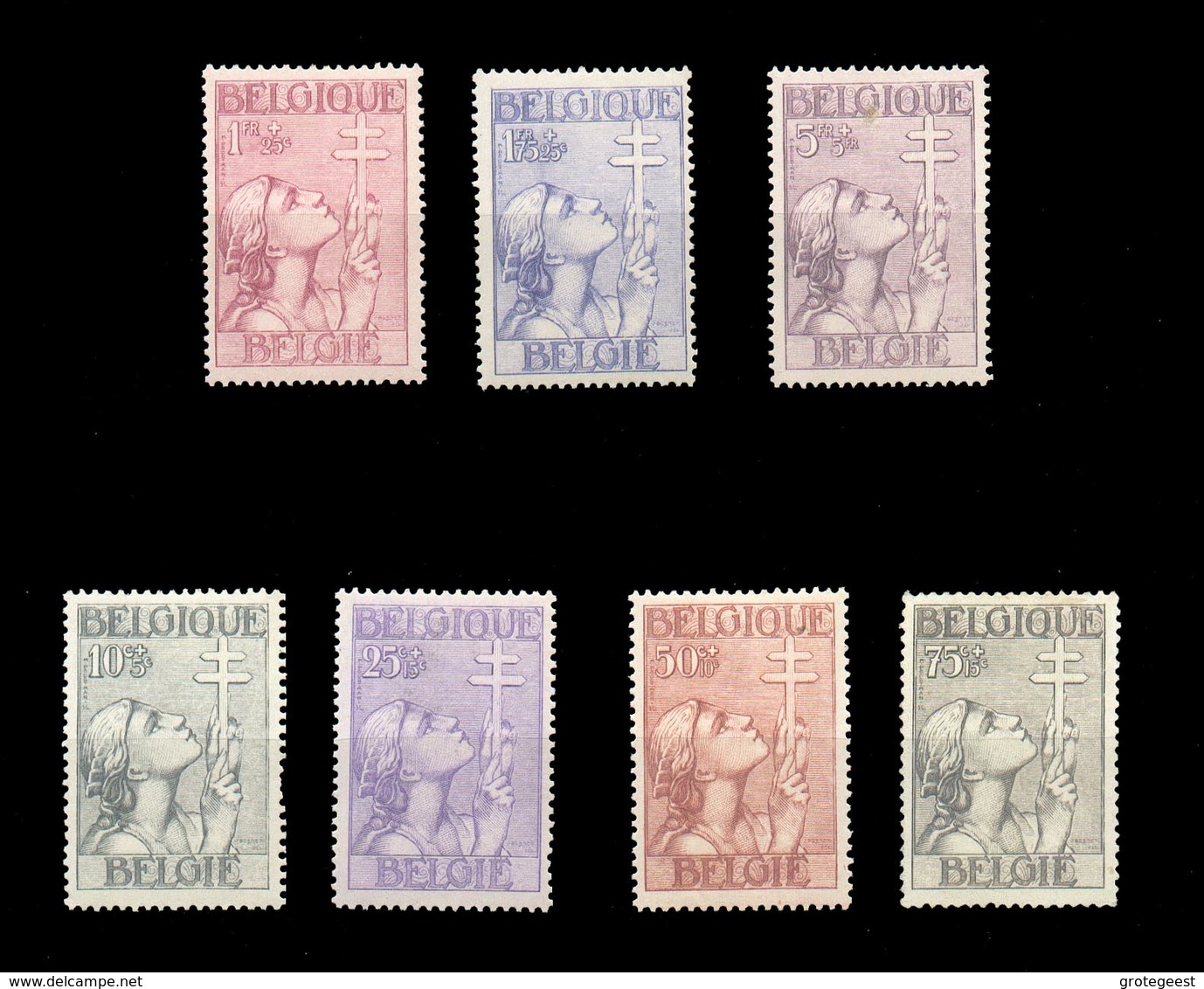 N°377/383 - Série  CROIX De LORRAINE, X Et TB Centrages  TB  - 12884 - Neufs