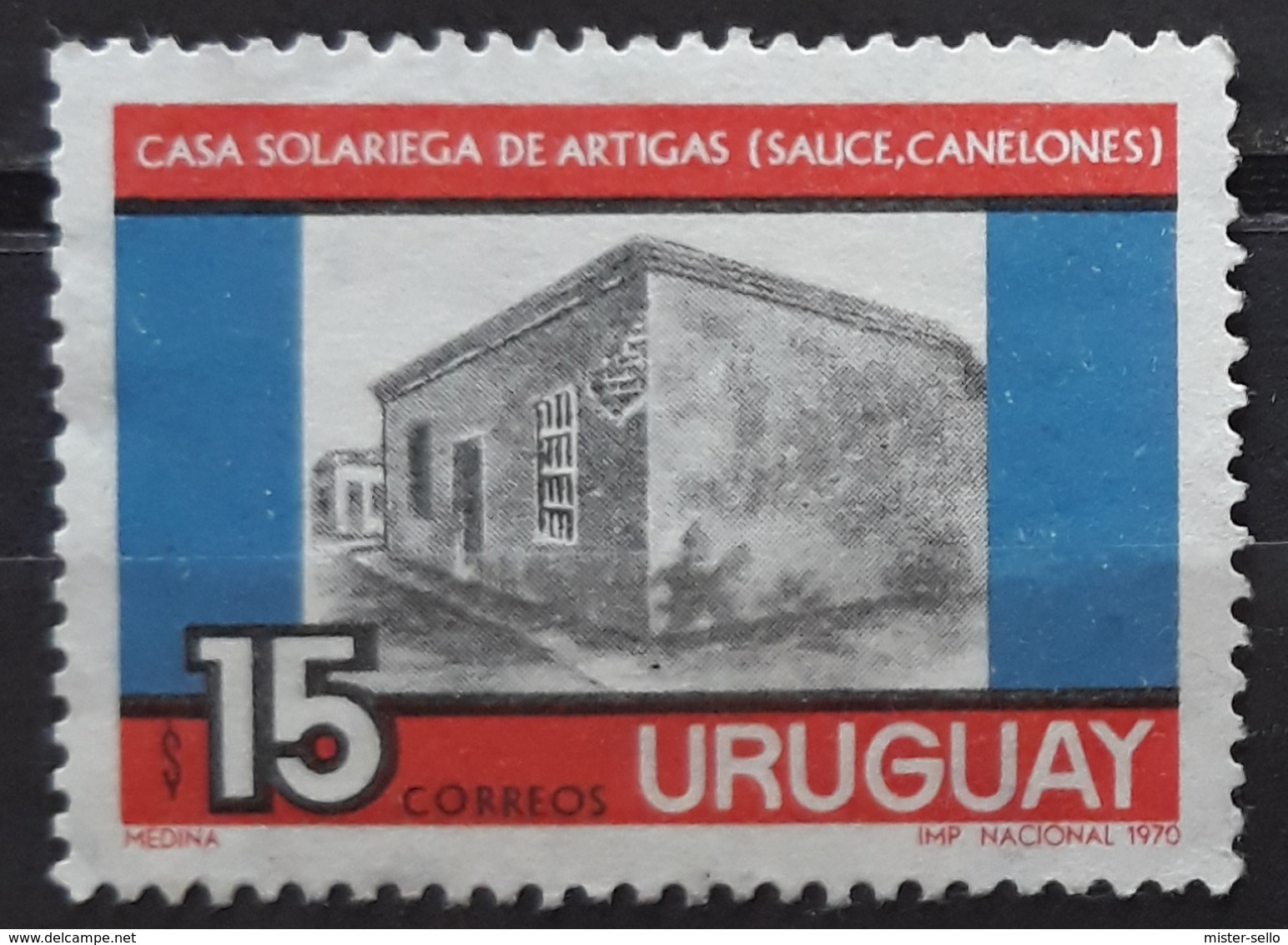 URUGUAY 1970 The 120th Anniversary Of The Death Of Jose Artigas, 1764-1850. USADO - USED. - Uruguay