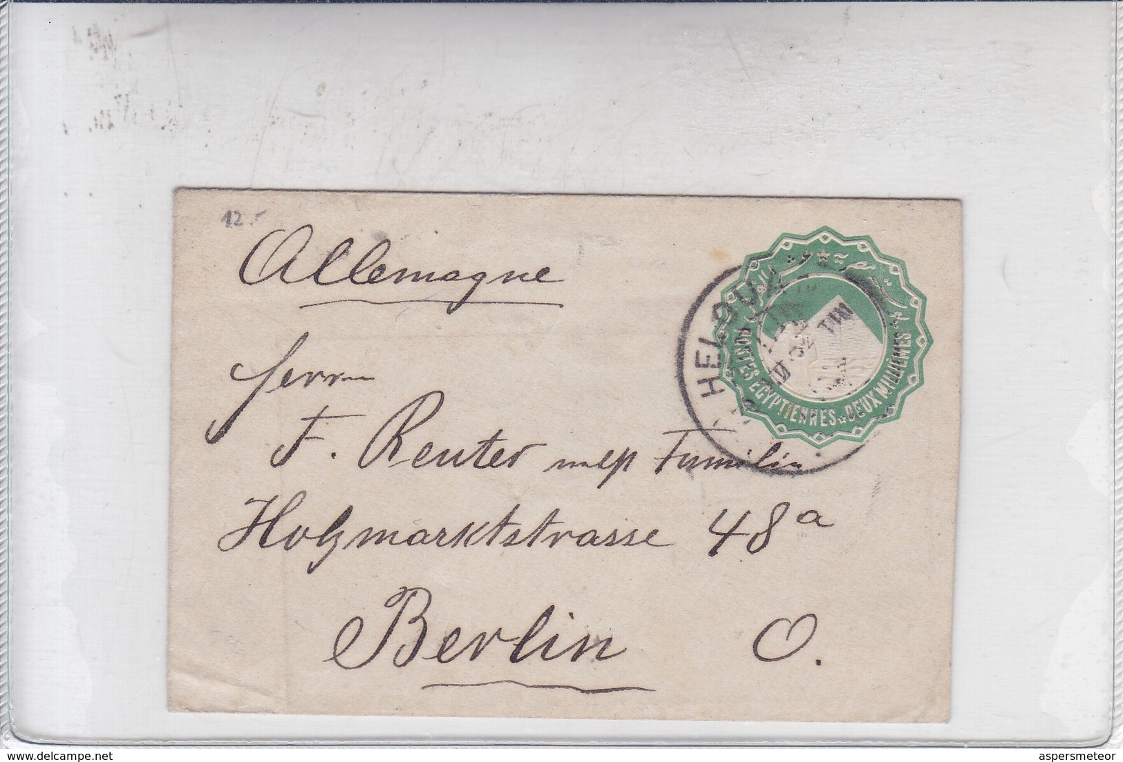 LOTE X 2 ENTERO ENTIER POSTAL STATIONERY POSTES EGYPTIENNES CIRCA 1900's - BLEUP - 1866-1914 Khedivato Di Egitto