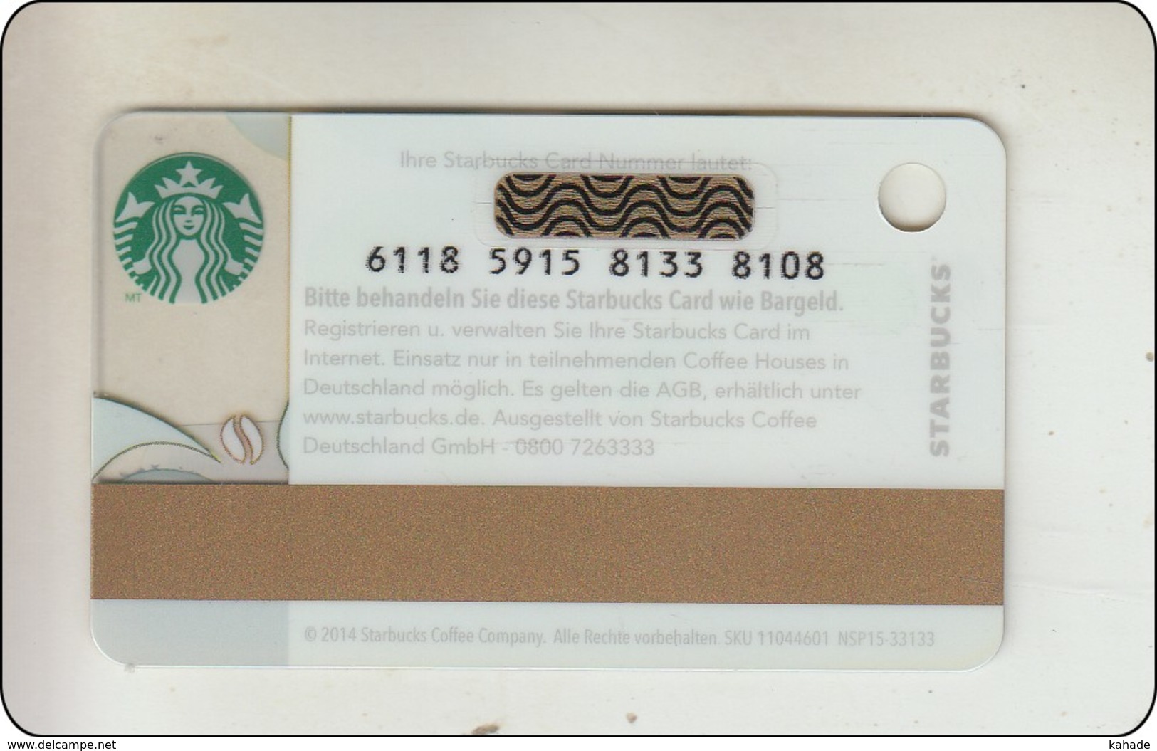 Germany  Starbucks Card "How To Make Coffee" Mini 2014-6118 - Gift Cards