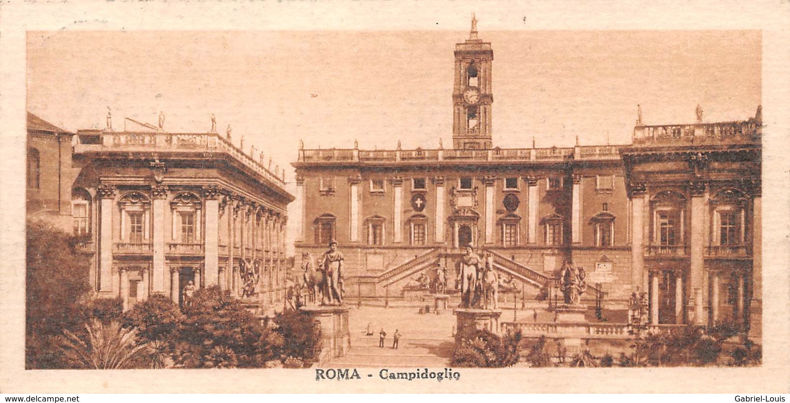 Roma Campidoglio / (CARTE 14 X 7 Cm) - 1922 - Autres Monuments, édifices