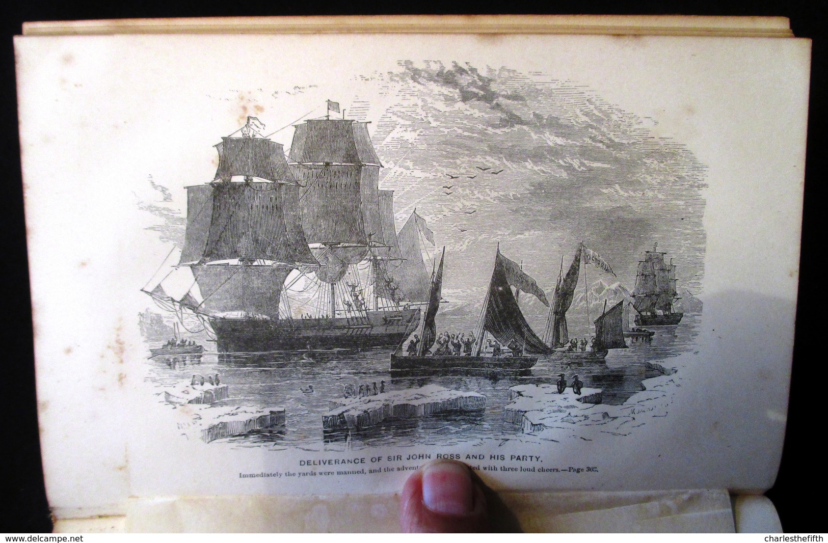1855 - SCARCE WORK *** DISCOVERY AND ADVENTURE IN THE POLAR SEAS AND REGIONS *** BY SIR JOHN LESLIE and HUGH MURRAY -