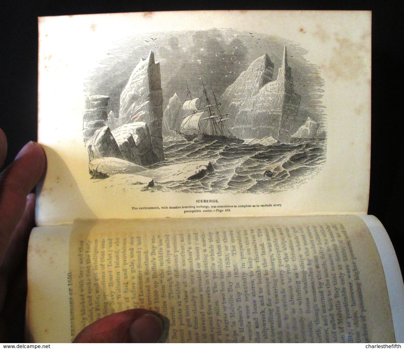 1855 - SCARCE WORK *** DISCOVERY AND ADVENTURE IN THE POLAR SEAS AND REGIONS *** BY SIR JOHN LESLIE and HUGH MURRAY -