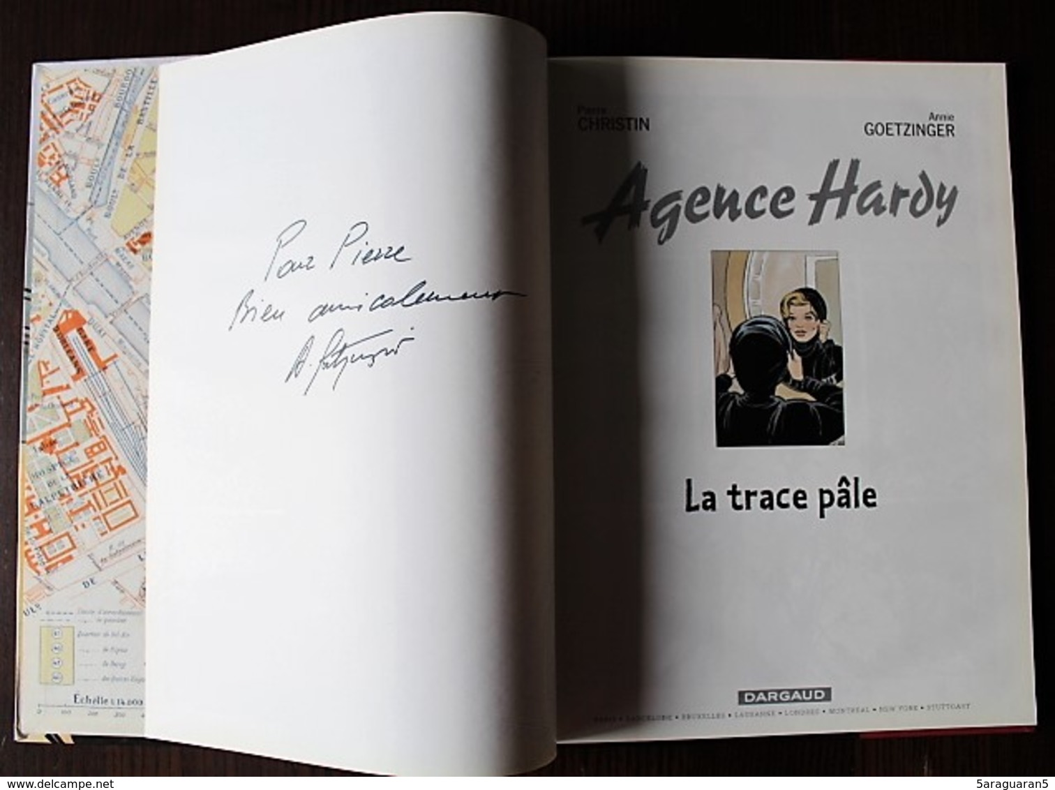 BD AGENCE HARDY - 2 - La Trace Pâle - EO 2002 Dédicacée Par Annie Goetzinger - Agence Hardy