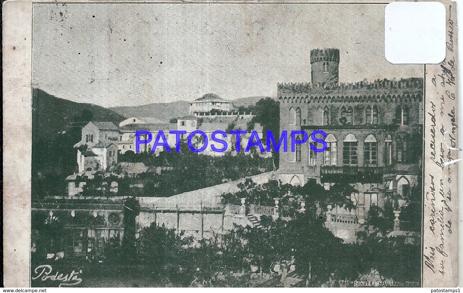 95876 ITALY CHIAVARI VARESE VIEW PARTIAL CIRCULATED TO ARGENTINA POSTAL POSTCARD - Sonstige & Ohne Zuordnung