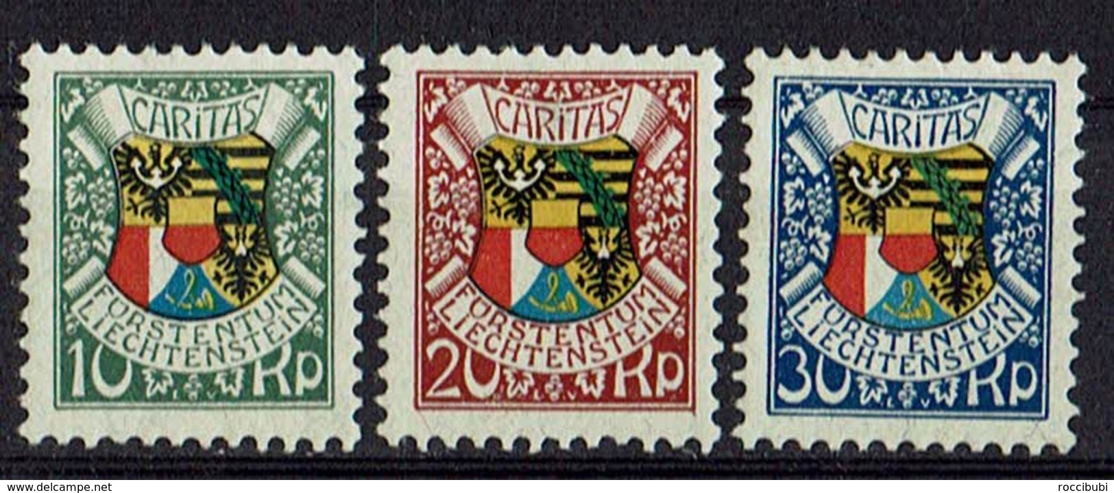 Liechtenstein 1927 // Mi. 75/77 * Falz (025..125) - Neufs