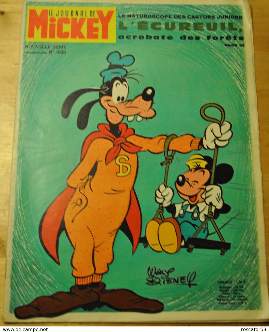 Journal De Mickey N°1058 Du 24/09/72 - Journal De Mickey