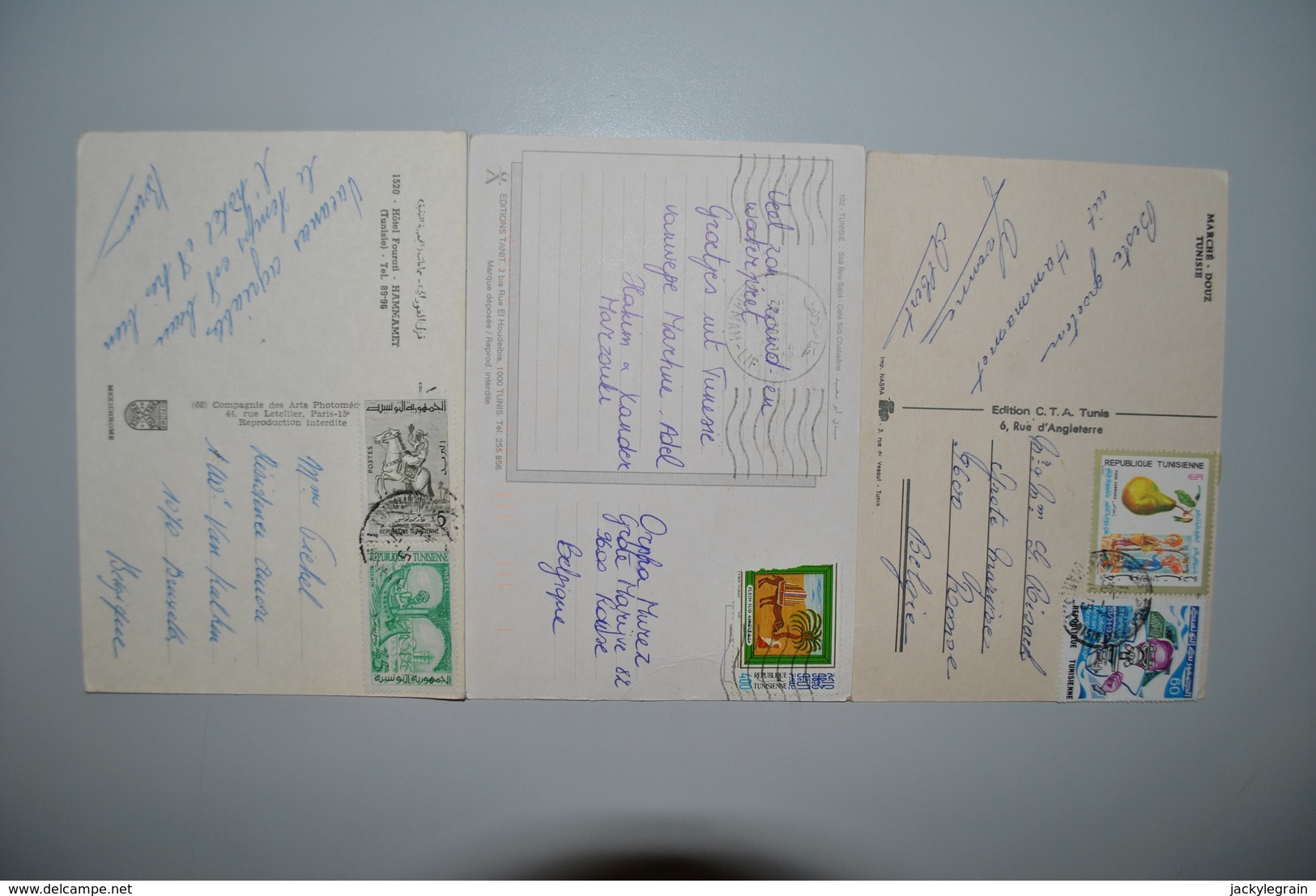 Tunisie Cartes Postales Timbrées - Tunisie (1956-...)