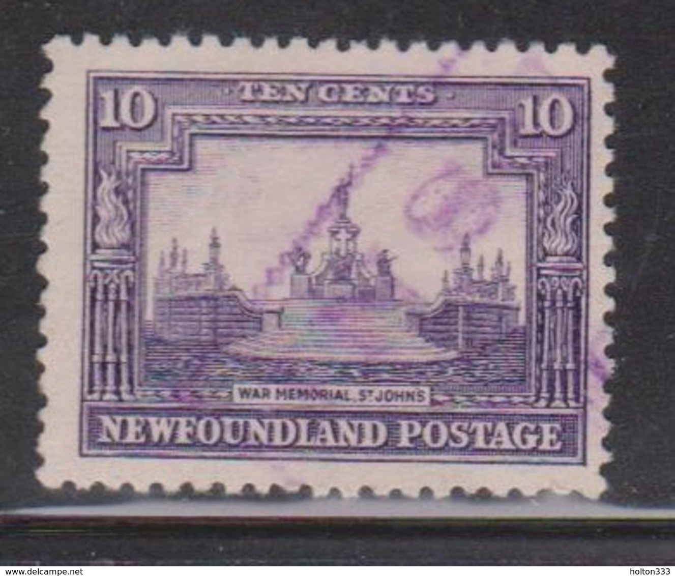 NEWFOUNDLAND Scott # 169 Used - National War Memorial - 1908-1947