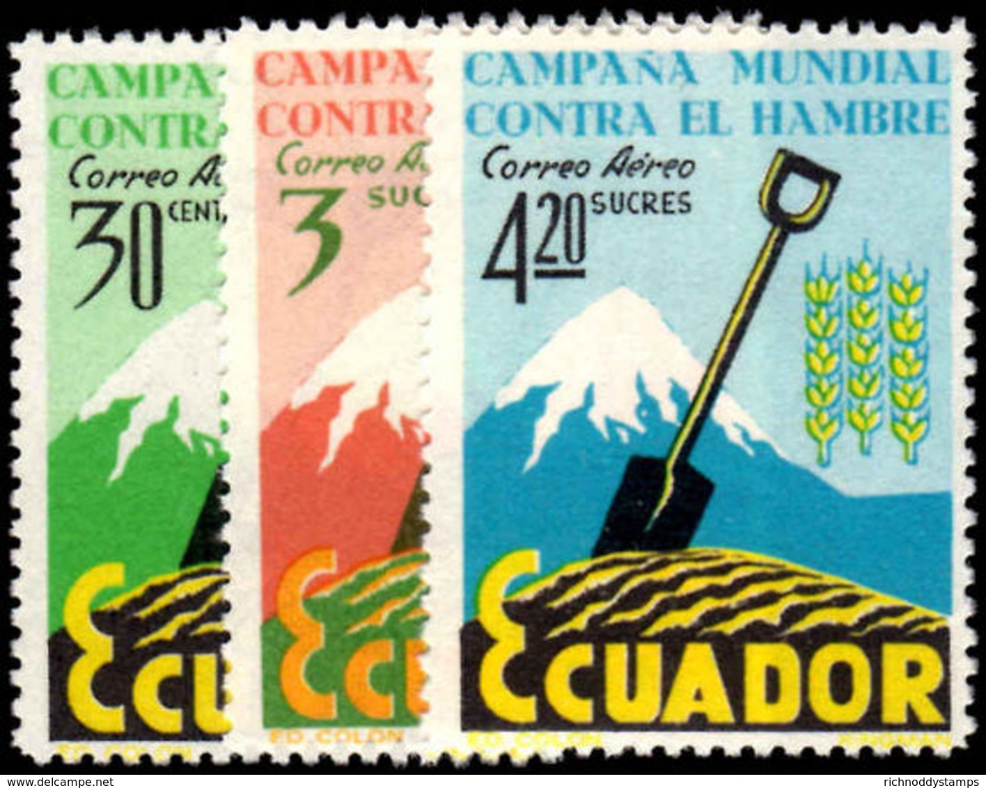 Ecuador 1963 Freedom From Hunger Unmounted Mint. - Ecuador